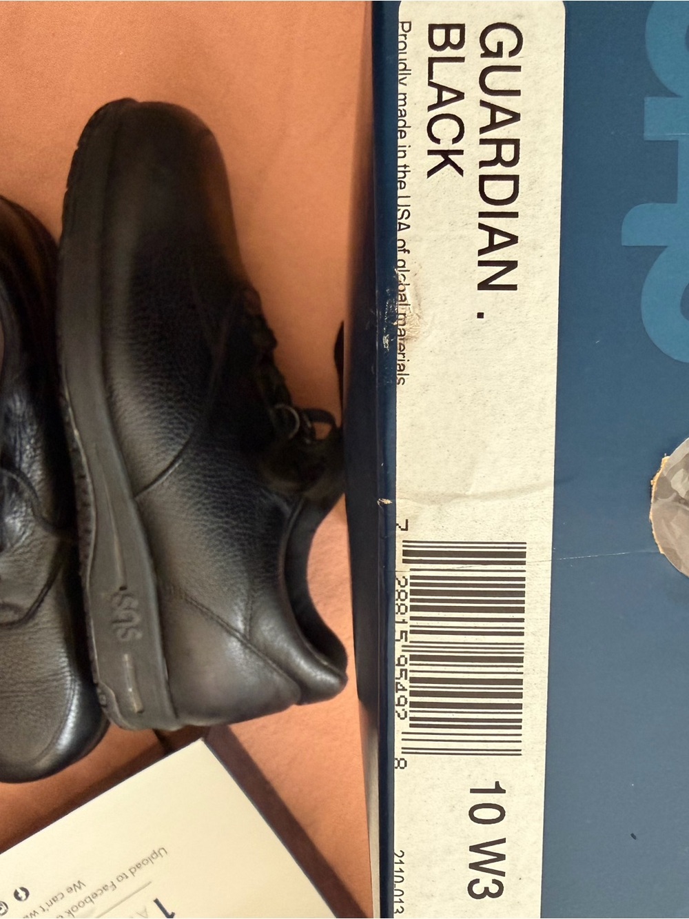 SAS Black Guardian Men’s Leather Oxfords 10 WWW